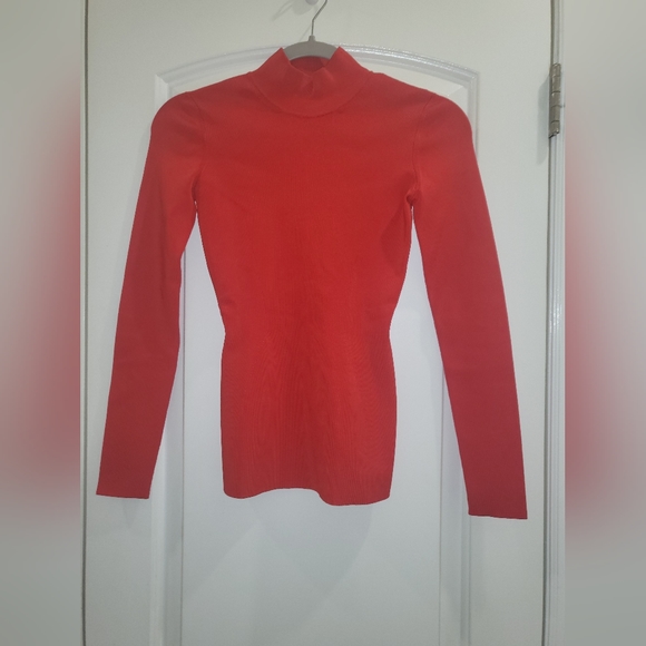 12. VICTORIA BECKHAM OPEN BACK STRETCH KNIT TURTLENECK TOP SIZE 1 / US 4 - Picture 6 of 12
